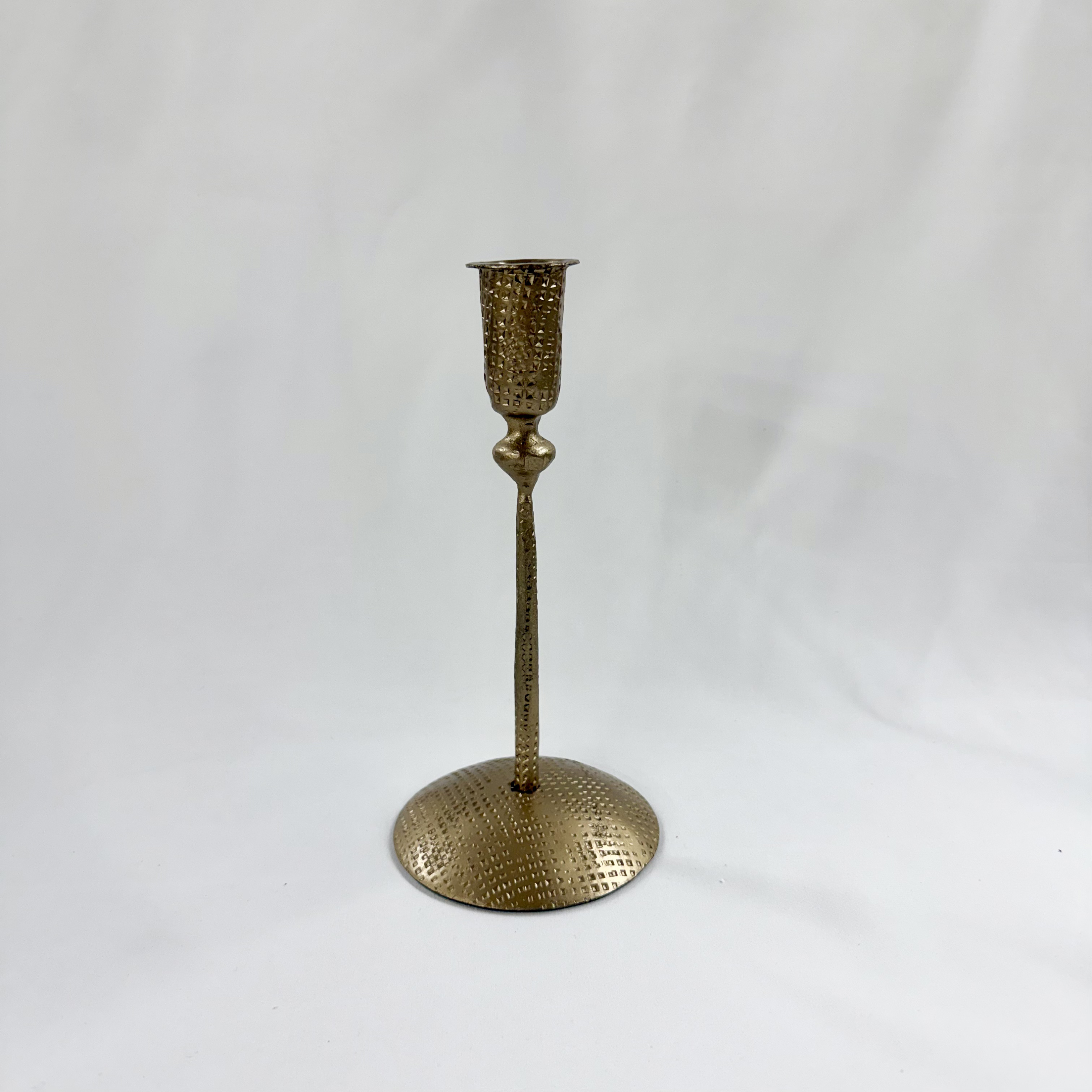 Brushed Gold Candleholder