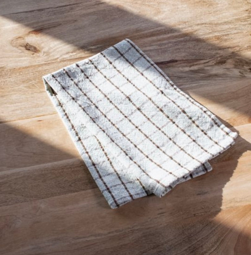 Cotton Check Kitchen Towels- Set of 2